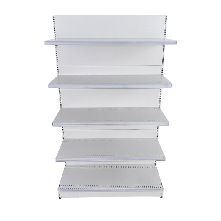 Double Side Punched Back Board Supermarket Shelf From Suzhou Yuanda