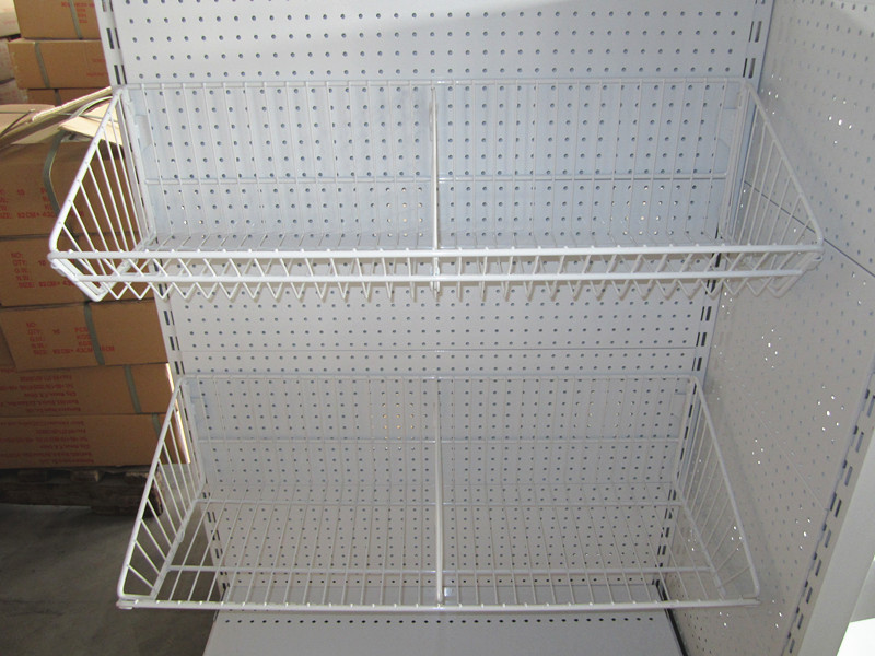 Supermarket Shelf with Hanging Basket,Supermarket Shelf Accessories