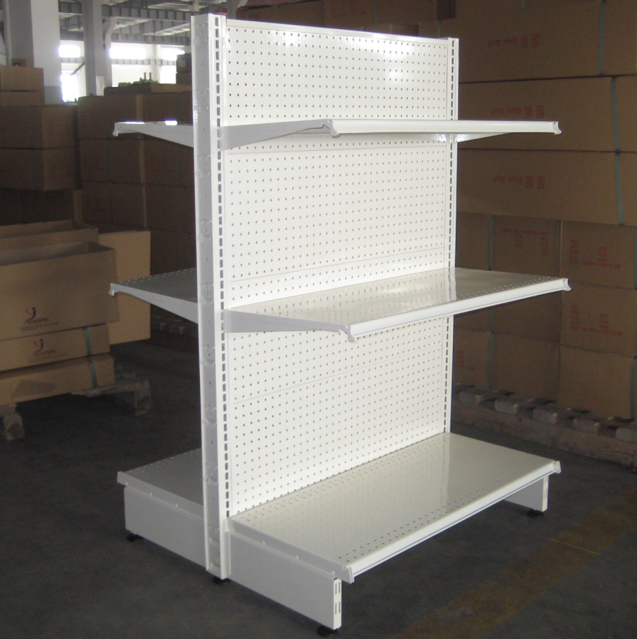 Supermarket equipment shopping mall display rack gondola shelves steel hanging metal shelf