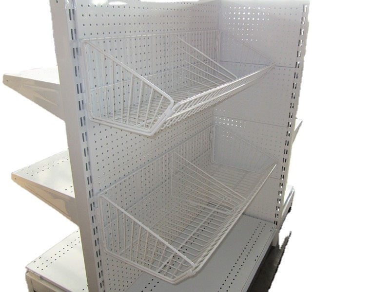 Supermarket Shelf with Hanging Basket,Supermarket Shelf Accessories