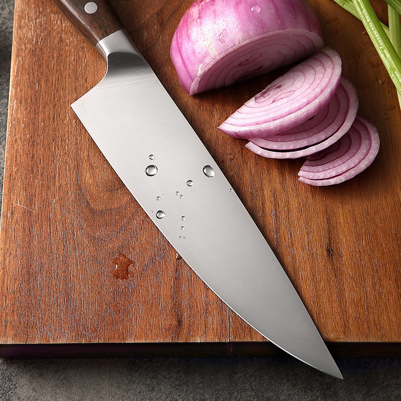 8 inch Professional German 1.4116 stainless steel kitchen chef knife with wood handle