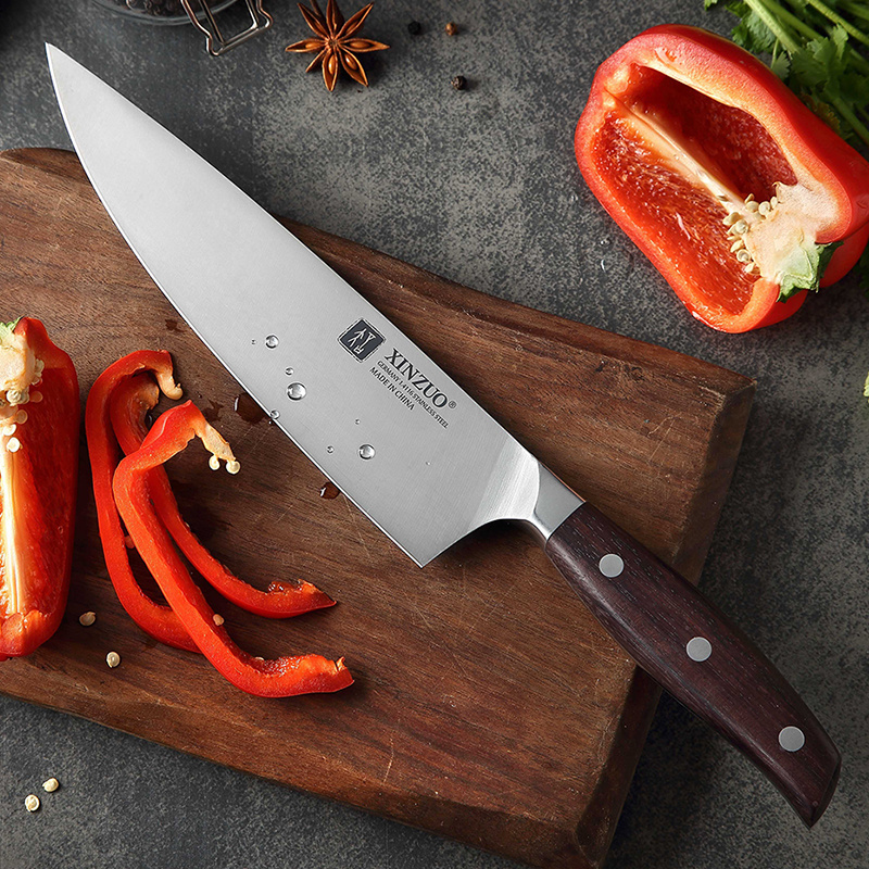 8 inch Professional German 1.4116 stainless steel kitchen chef knife with wood handle