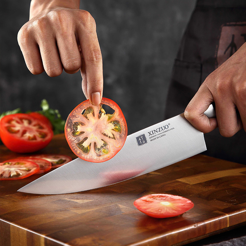 8 inch Professional German 1.4116 stainless steel kitchen chef knife with wood handle