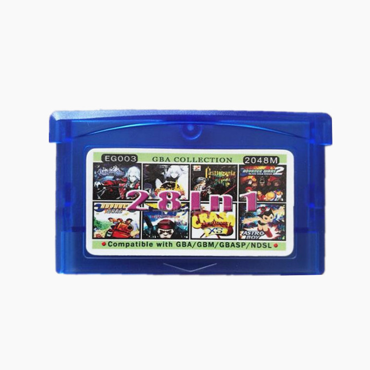 Popular 24 in 1 Pokmon Advance SP Game Cards Cartridge for gba Video Game Console