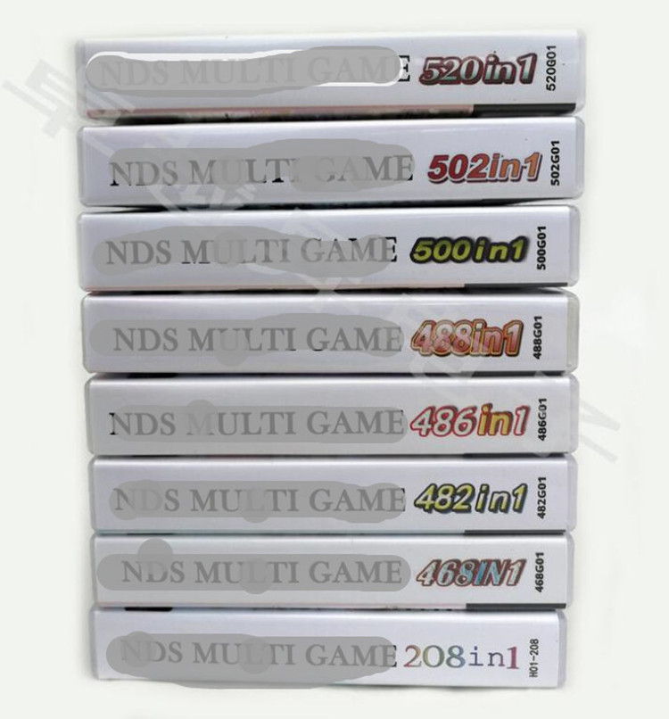 486 in 1 208 in 1 480 in 1 520 in 1 500 in 1 Game Card Multi Game Cartridge Console Card For NDS DS NDSI