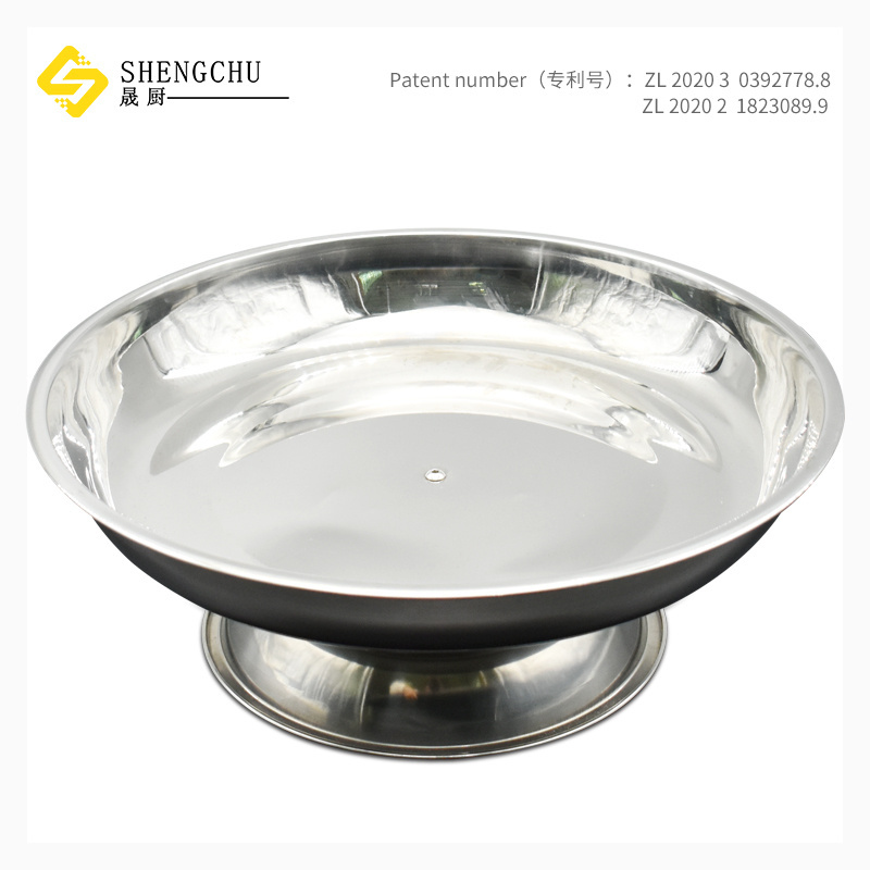 New Design Baking cake tools 304 Stainless steel Fruit Snack Plate Multi functional Cake Turntable