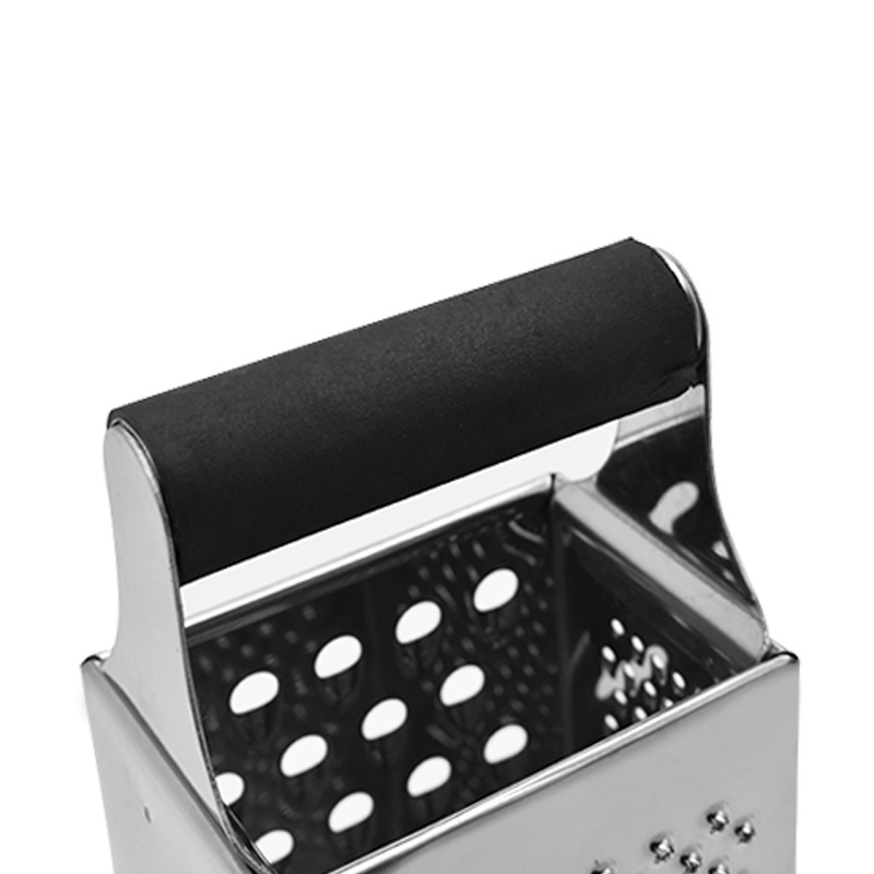 kitchen tools High quality stainless steel 4 Sides Grater Vegetable slicer Cheese Grater with Rubber Handle