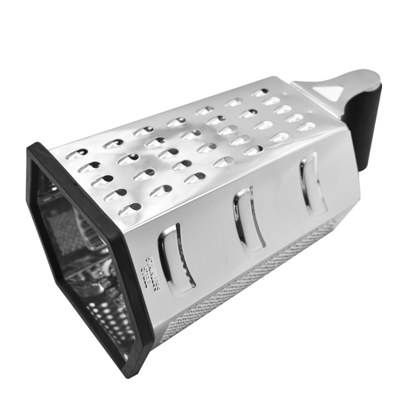 Professional kitchenware stainless steel 6 sided grater manual cheese grater veget slicer grater