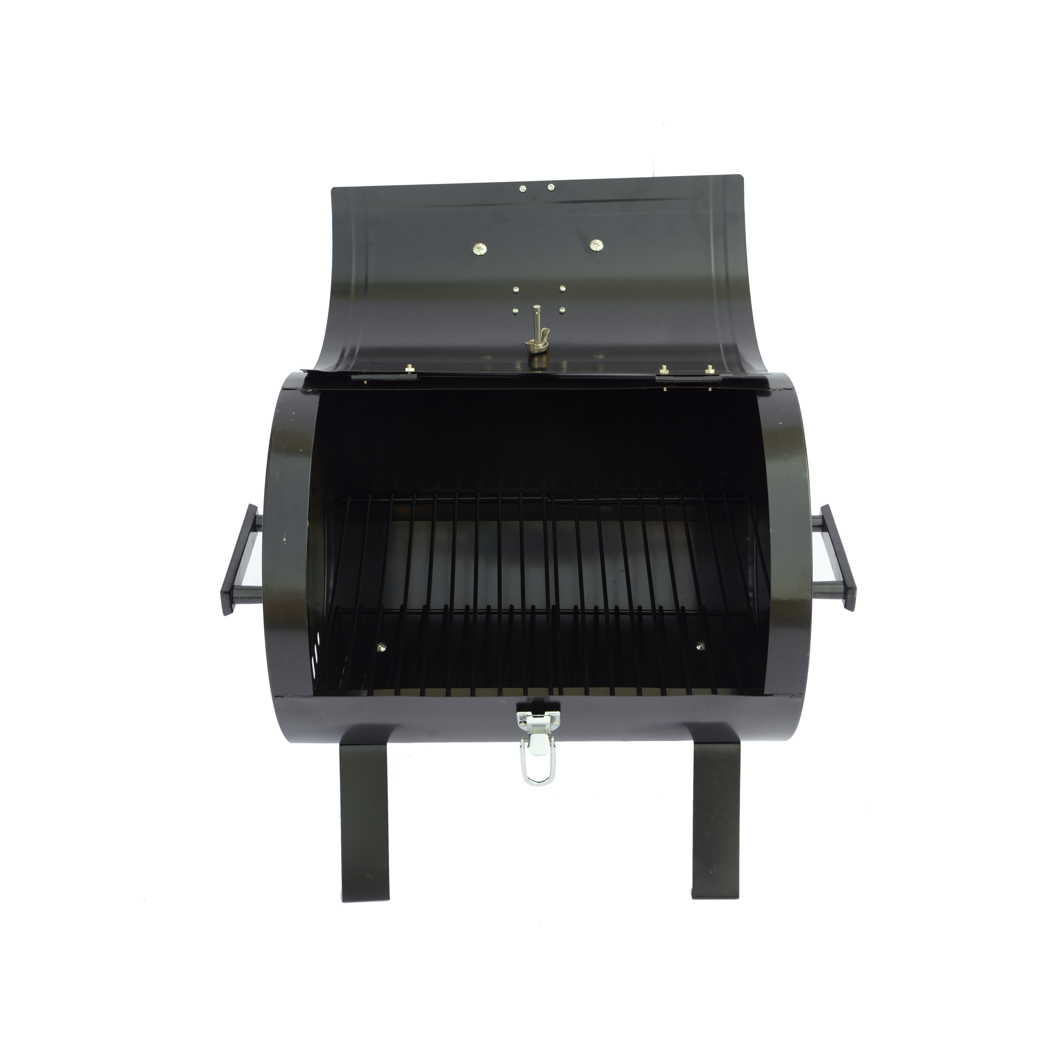 Portable Cylindrical Tabletop Oven BBQ Charcoal Grill Outdoor Garden Oven