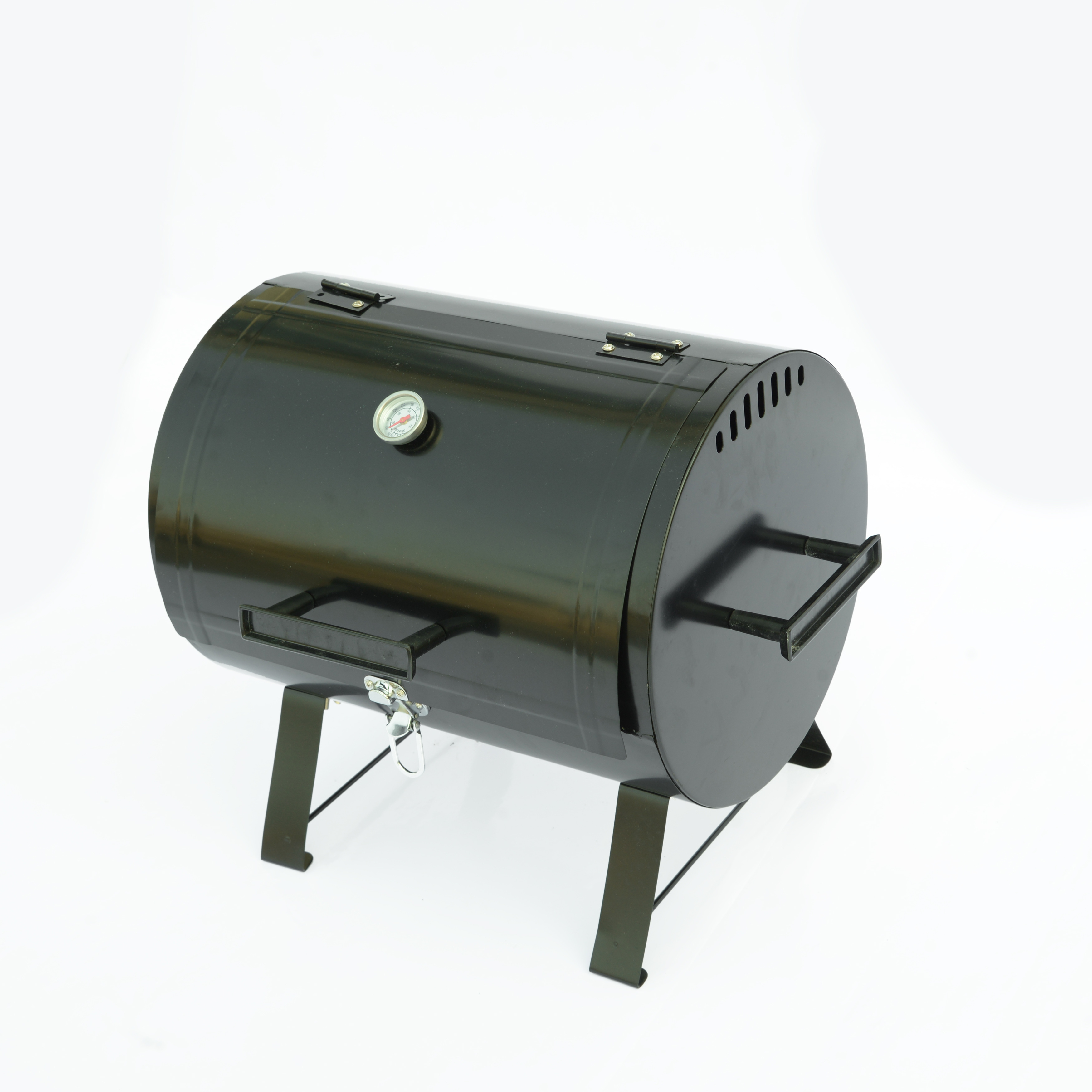 Portable Cylindrical Tabletop Oven BBQ Charcoal Grill Outdoor Garden Oven