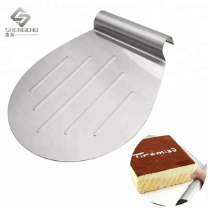 Bare ware Stainless steel Pizza Peel Shovel metal Pizza plate Cake Lifter Transfer Tray for baking