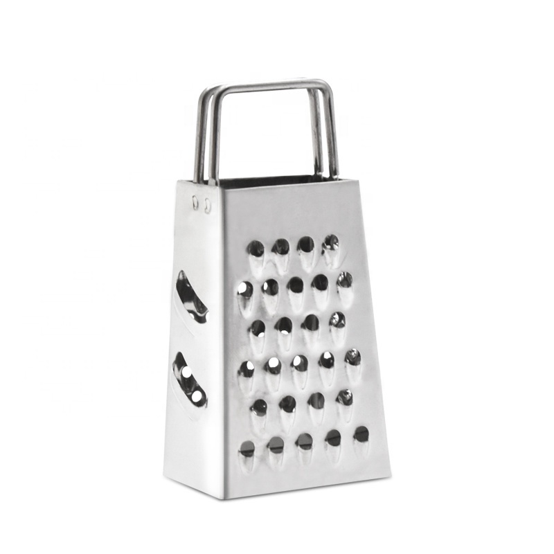 Multi-function 3 inch stainless steel 4 sides grater mini ginger cheese grater vegetable slicer