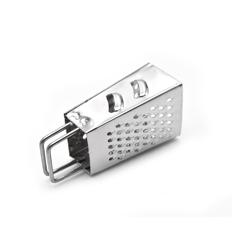 Multi-function 3 inch stainless steel 4 sides grater mini ginger cheese grater vegetable slicer