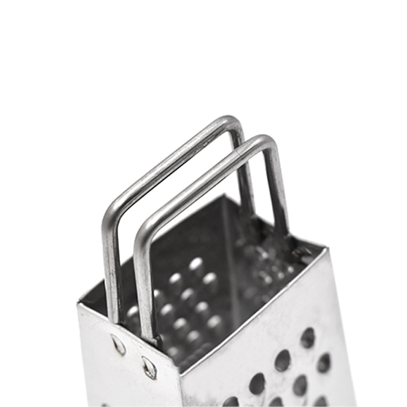 Multi-function 3 inch stainless steel 4 sides grater mini ginger cheese grater vegetable slicer