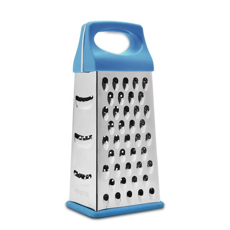 Stainless steel 4 sides manual rotary cheese grater multi-function vegetables grater kitchen tools