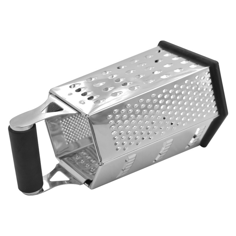 Professional kitchenware stainless steel 6 sided grater manual cheese grater veget slicer grater