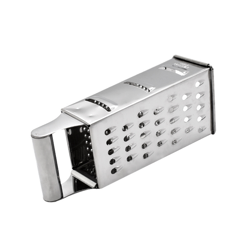 Wholesale stainless steel 4 sides cheese grater handheld grinder vegetable grater kitchen tools