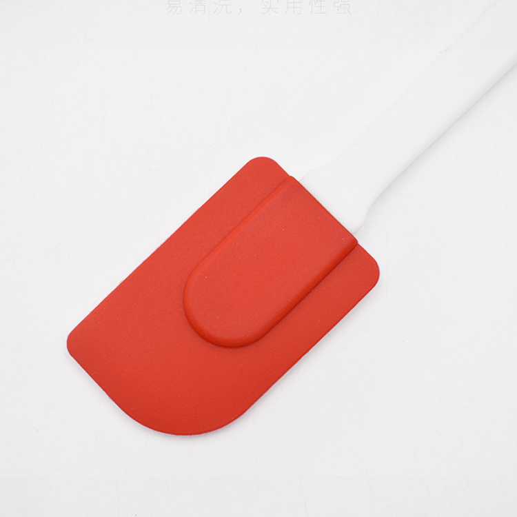 Wholesale silicone spatula food grade Kitchen tools non stick cake scraper Red Silicone spatula kitchen accessories