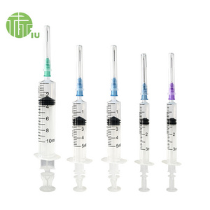 Disposable Medical Equipment Syringes With Needle Tip 3ml Sterile Self Destructible Syringes