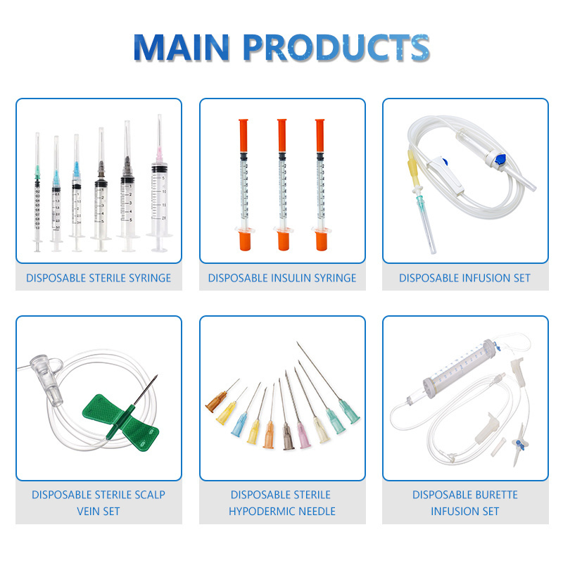 Disposable Medical Equipment Syringes With Needle Tip 3ml Sterile Self Destructible Syringes