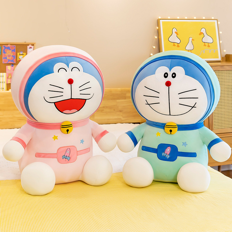 New Custom Doraemon Doll plush toy machine Ding Dang cat Sleeping Soft pillow for big girl birthday Valentine's Day gift