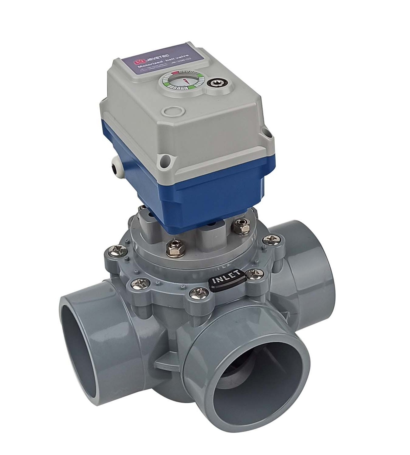 Motorized CPVC swimming pool 3-way diverter valve