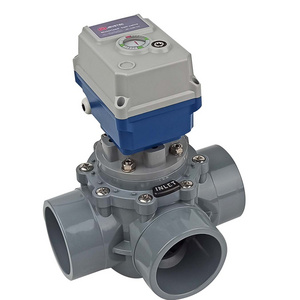 Motorized CPVC swimming pool 3-way diverter valve