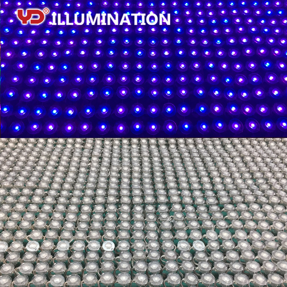 color changing led light bulb pixel mesh screen display for outdoor advertising