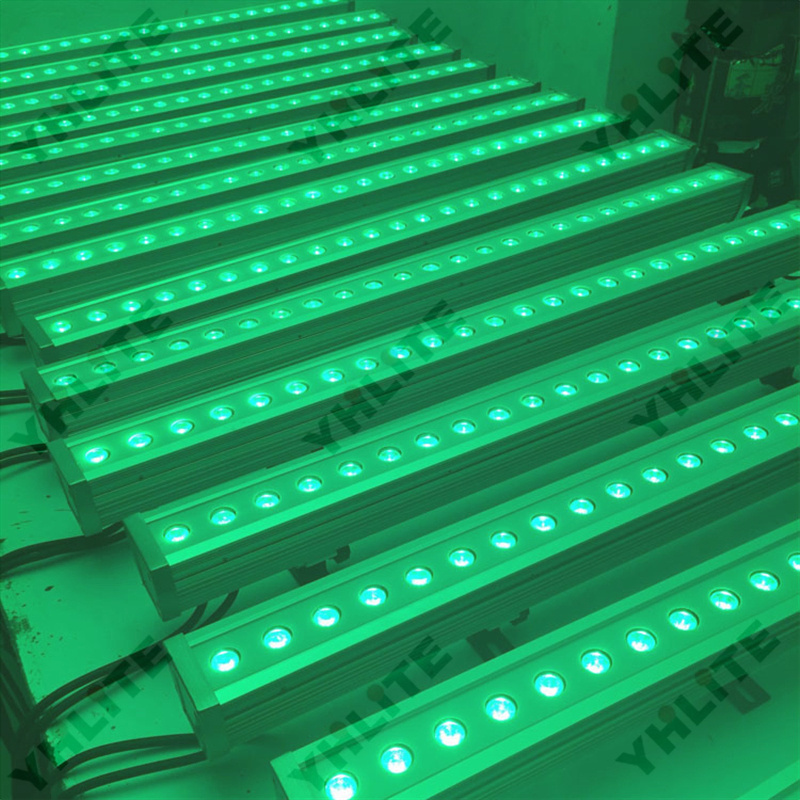 3in1 RGB 24pcs Linear Wall Wash Bar Outdoor Waterproof IP65 LED Light Source for Projects Buildings Stages Weddings