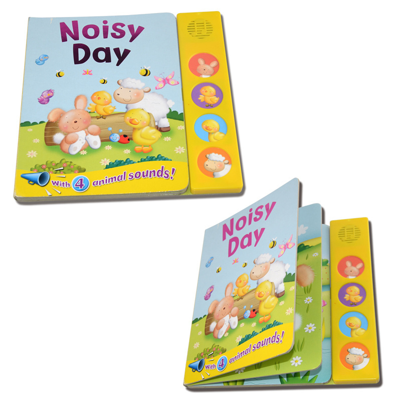 Children education sound book voice music talking recording speaking book with custom sound