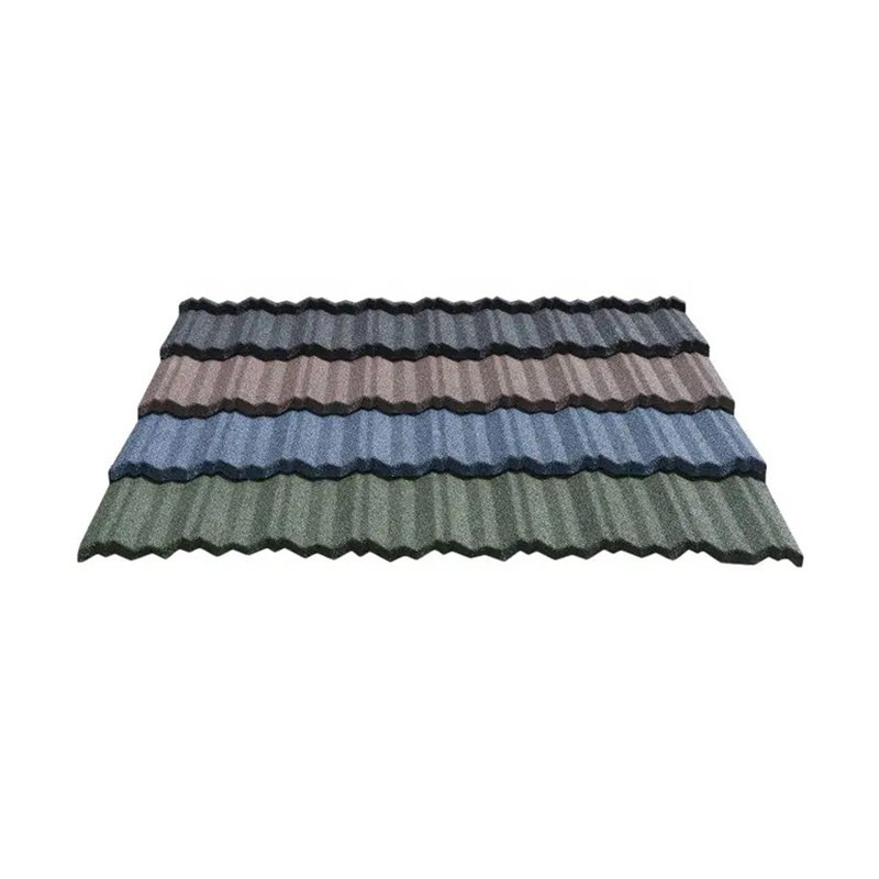 New Style Cheap Metal Roofing Sheet Classic Tile Stone Coated Metal Roof Tiles in Ghana