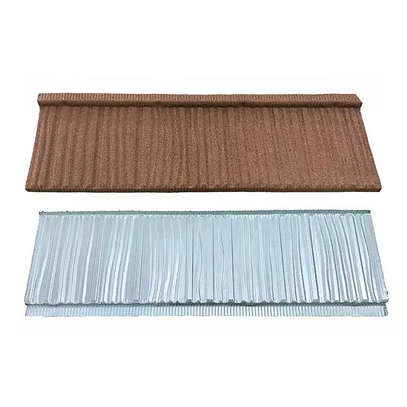 Sri Lanka Stone Coated Steel Roofing Tile 0.4mm Roofing Sheets Ghana Nigeria Stone Metal Roof Tiles Tejas