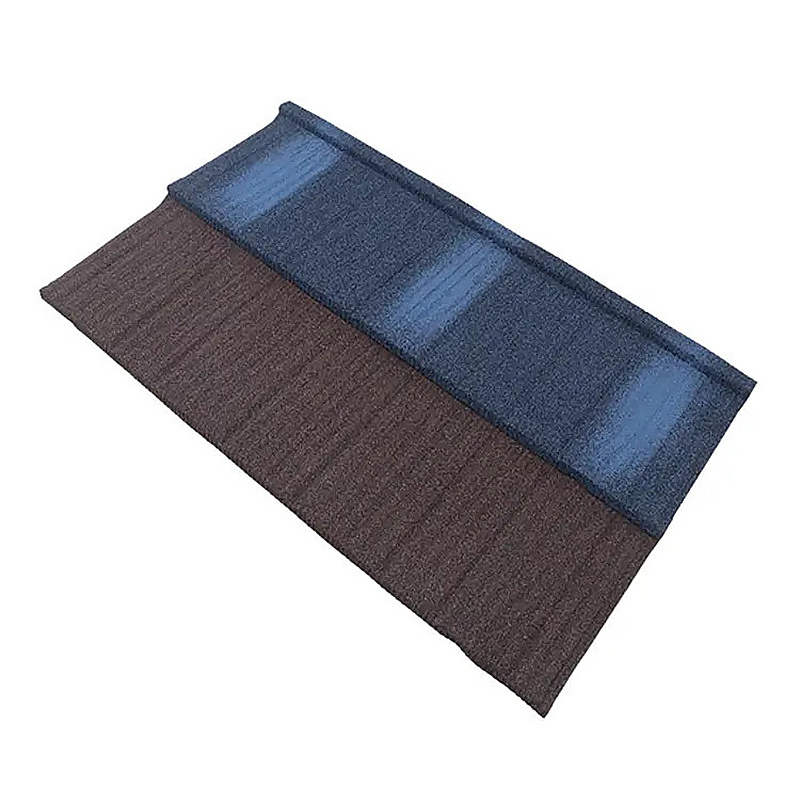 Sri Lanka Stone Coated Steel Roofing Tile 0.4mm Roofing Sheets Ghana Nigeria Stone Metal Roof Tiles Tejas