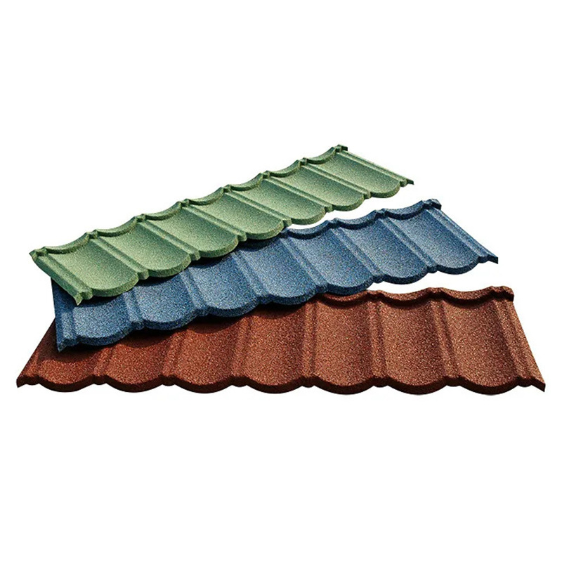 Building Materials for House Stone Metal Roofing Sheet Decramastic Roofing Tiles 0.4mm Color Stone Coated Metal Roof Tiles