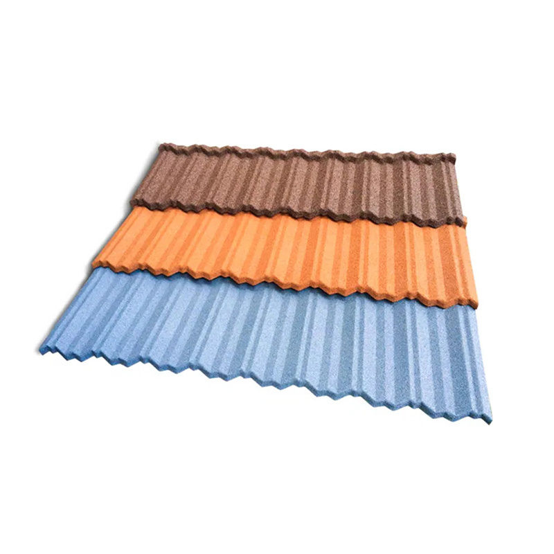 New Style Cheap Metal Roofing Sheet Classic Tile Stone Coated Metal Roof Tiles in Ghana