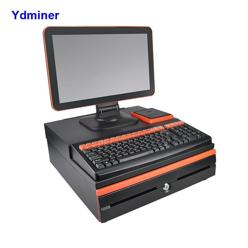 15'' POS System Machine Electronic cash register All in One Portable Cashier Smart Cash Registers on Sale