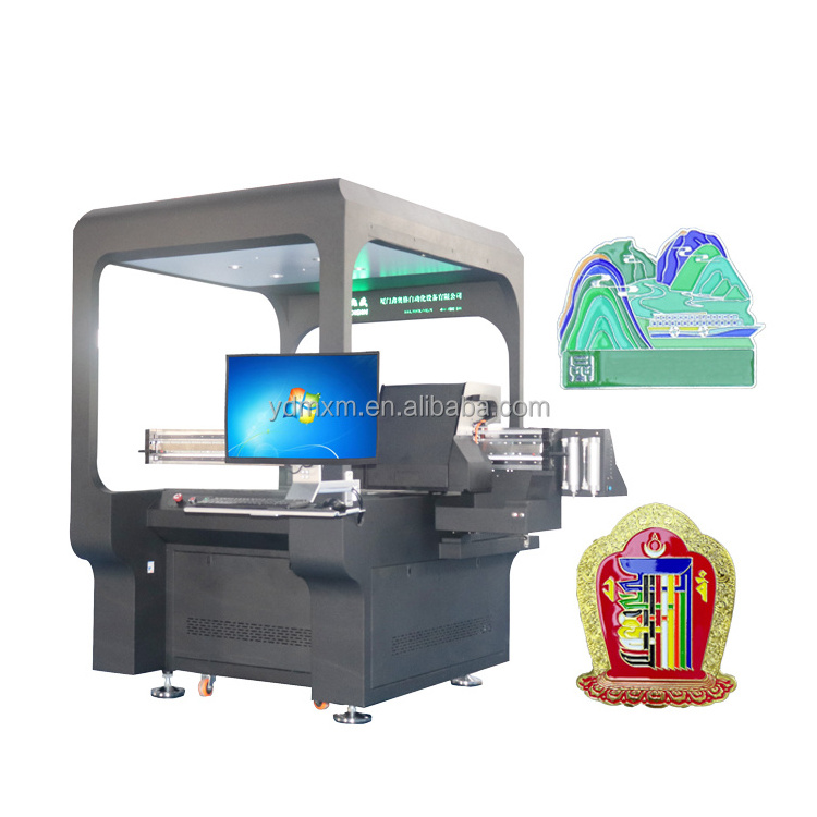 Visual UV printing machine Crafts coloring machine Refrigerator magnet coloring machine