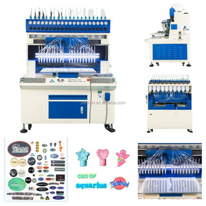 Liquid Pvc Coaster Making Machine Silicone Wristband Making Equipment Keychain Dispensing Machine