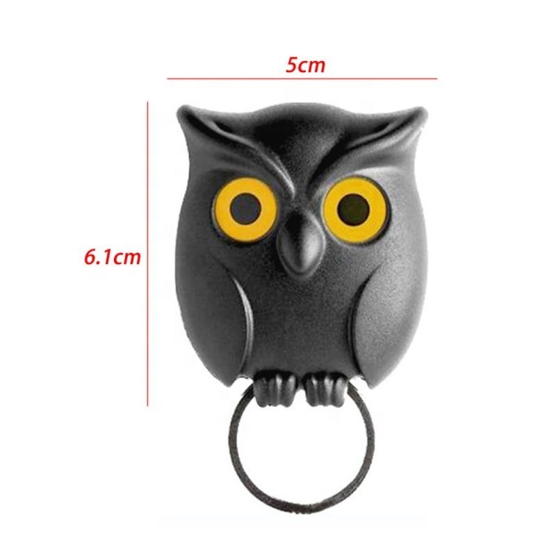 NEW Wall Hanging Key Holder Creative Key Hook Door Hanger Night Owl Magnetic Storage Rack Home Organization Storage Organizer