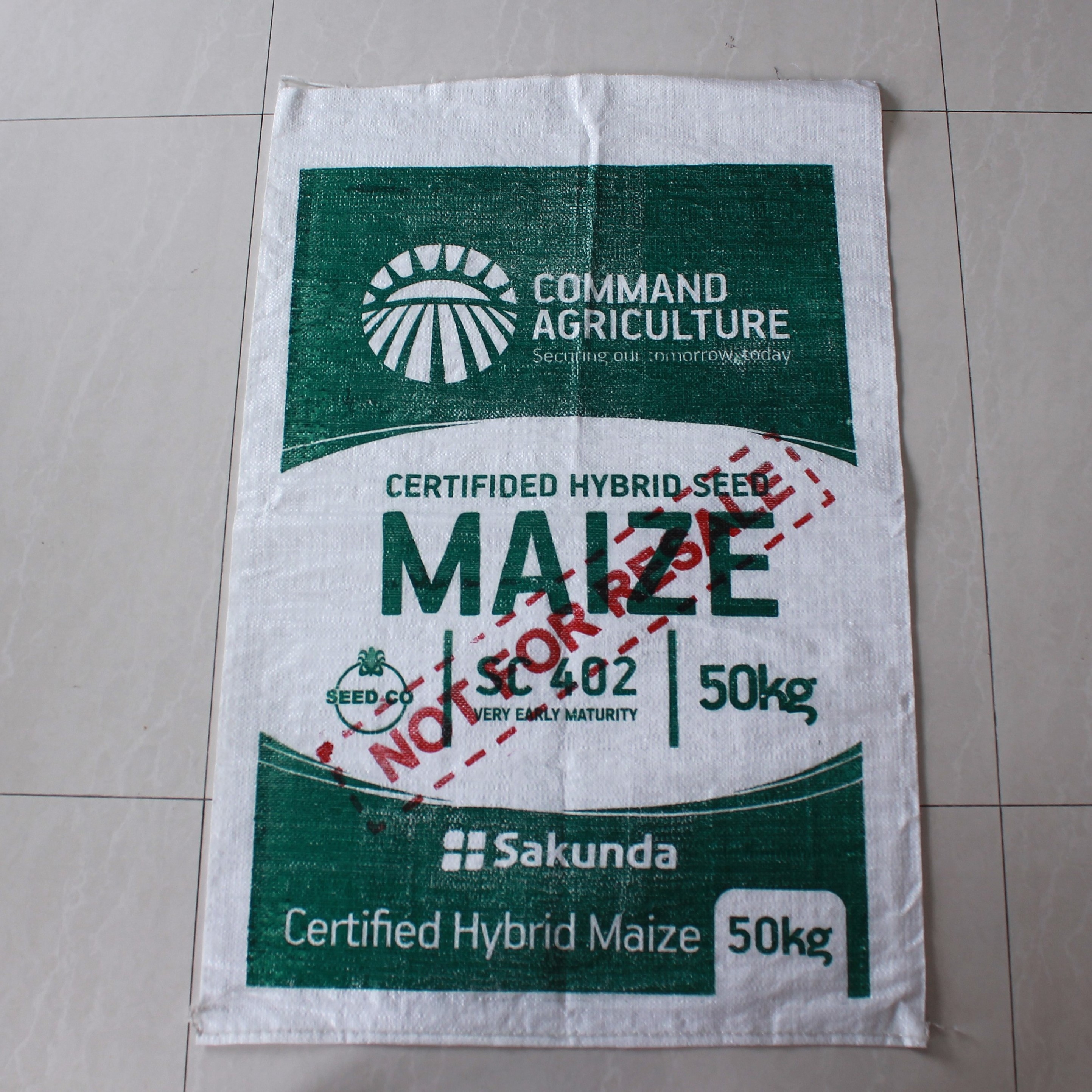 Hot sale flour sugar grain fertilizer small bag 50kg durable waterproof pp woven bag weed mat agricultural