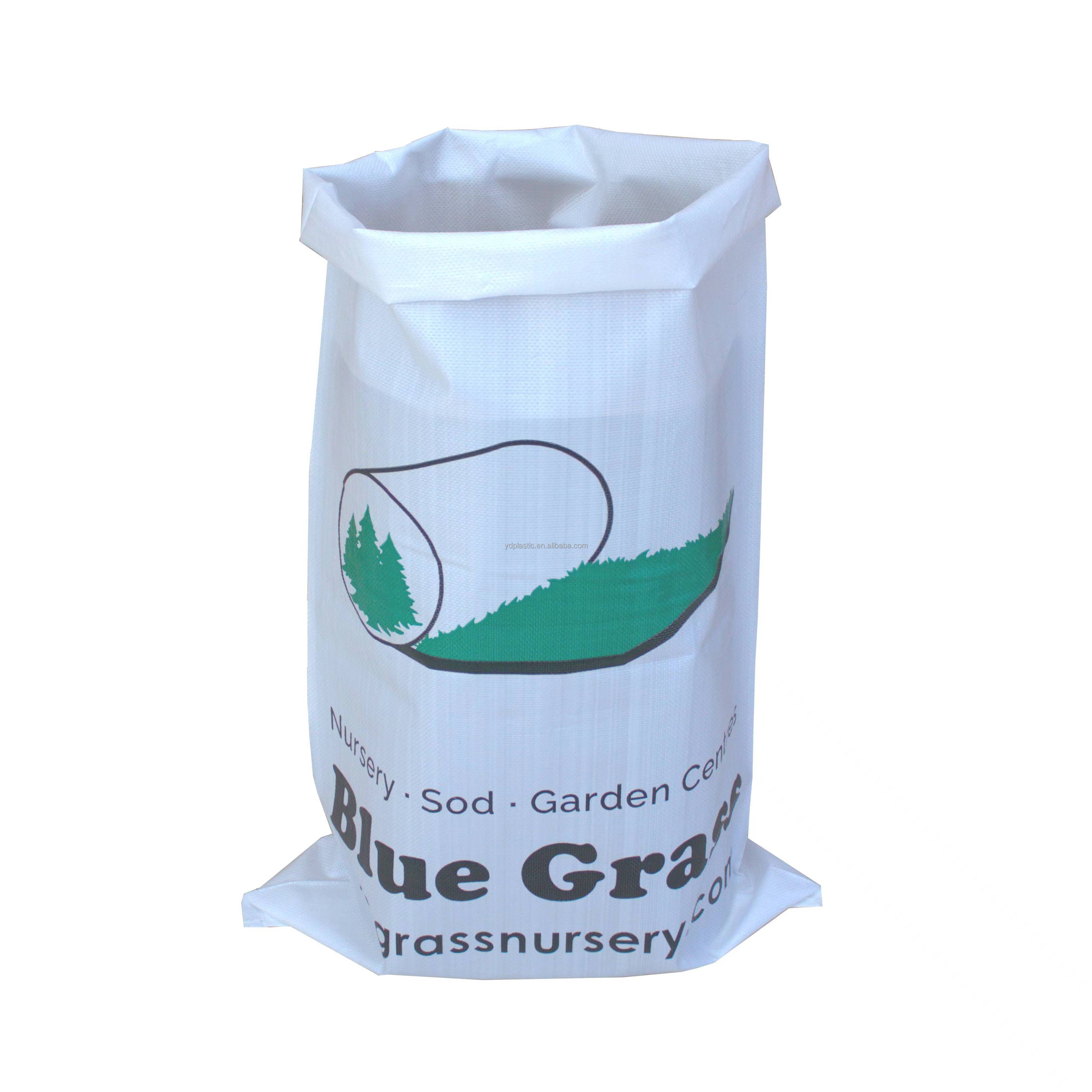 China hot sale pp woven bag 50kg bulk fertilizer bag 20kg 25kg ric grain bag design