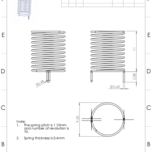 Custom Pcb Button Solder Touch Spring For Touch Panel