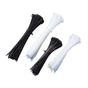 Black Push Mount Wire Ties Pa66 Reusable Natural Plastic Nylon Cable ties