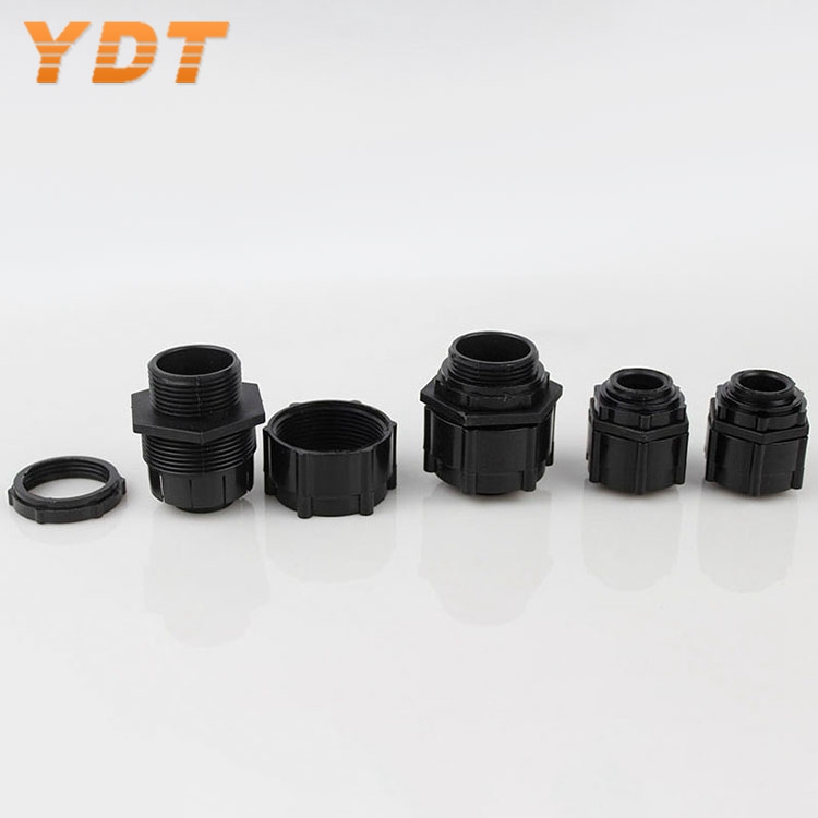 PA66 Plastic Flexible Conduit Straight Fitting-fixed External Thread Connector