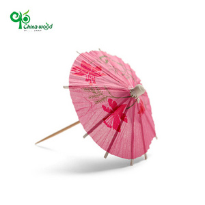 Colorful Paper Umbrellas Cocktail Umbrella Drink Picks Octagonal Star-Shaped Paper Parasol wooden toothpicks