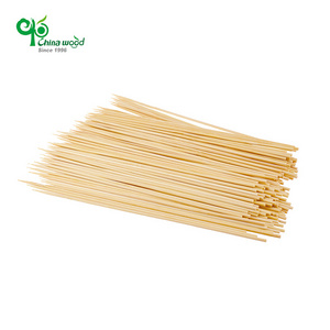 Yada Natural Wholesale Flat Bamboo Food Grade BBQ Grilling Skewers Sticks Logo Disposable Bamboo Food Skewer