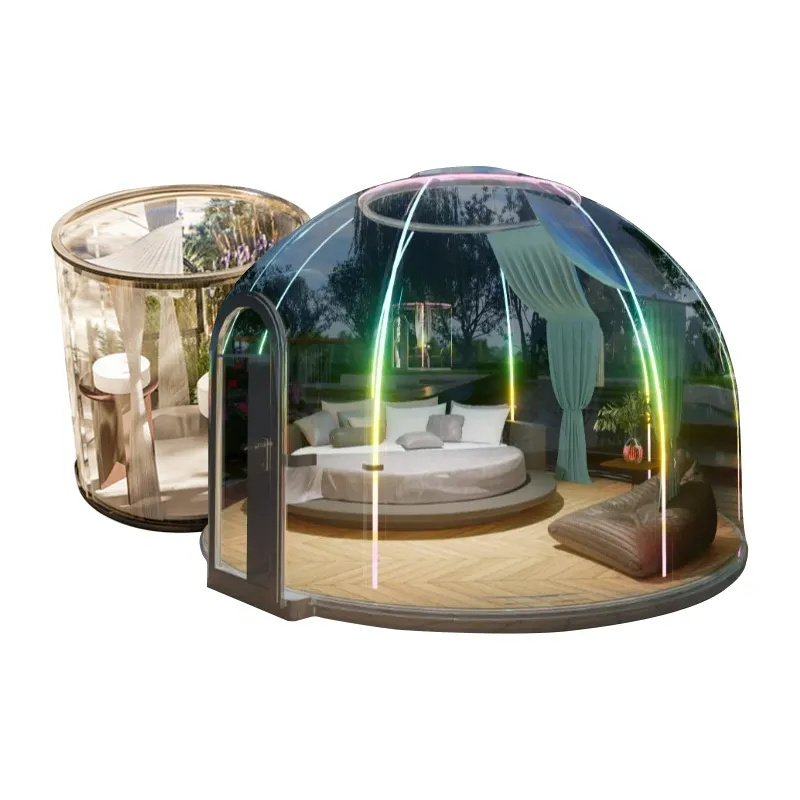 Wholesale Outdoor Waterproof Glamping Tent Luxury Hotel Resort Transparent Bubble Dome Tent Transparent Igloo Tent