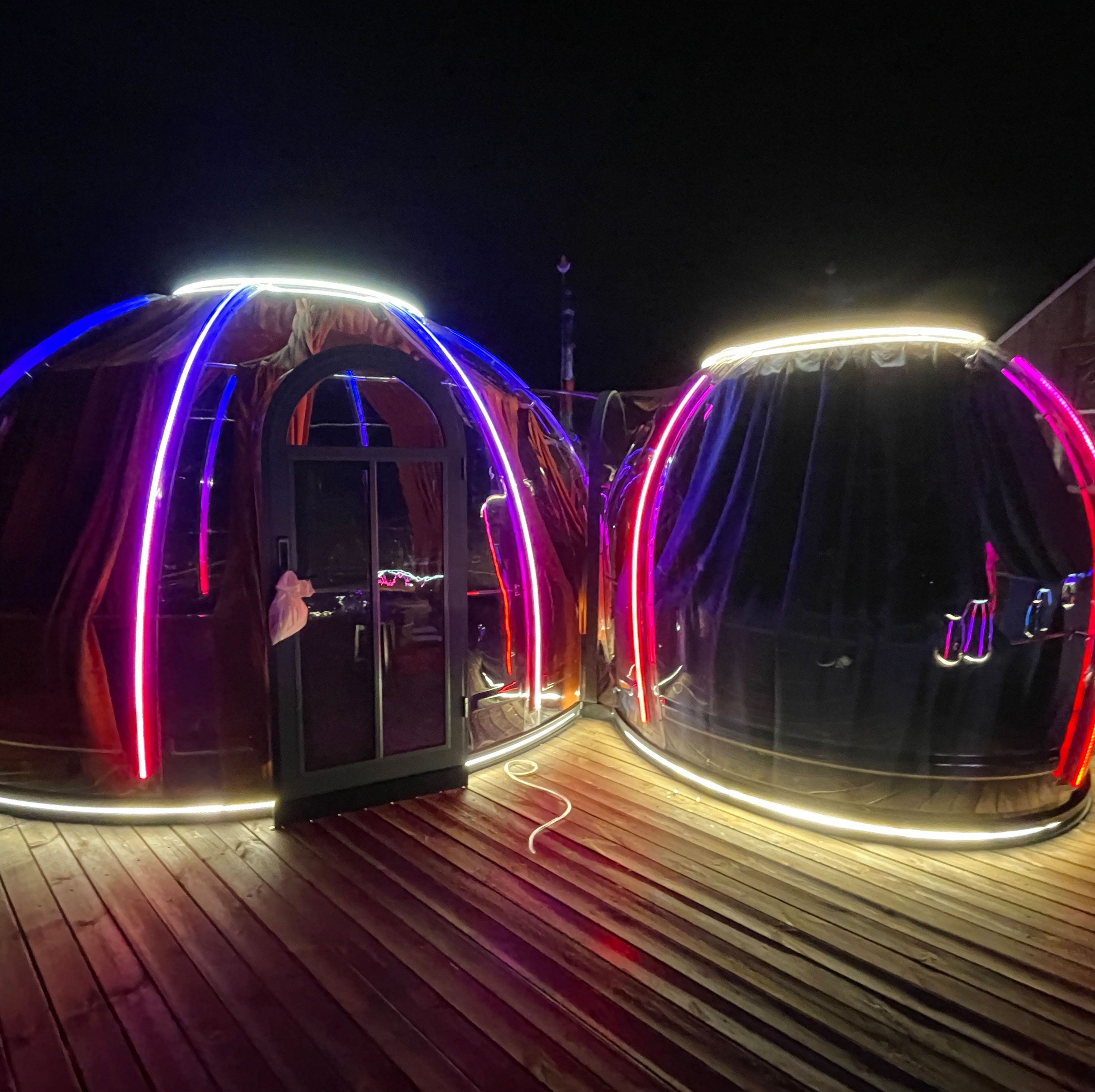 Starry bubble house outdoor pavilion leisure-transparent tent hotel net red homestay inn Polycarbonate Dome Tent