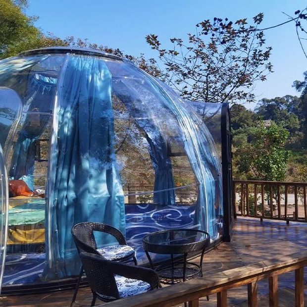 Customizable for one room and one bathroom Transparent Tent For Outdoor Camping Starry Sky Bubble House