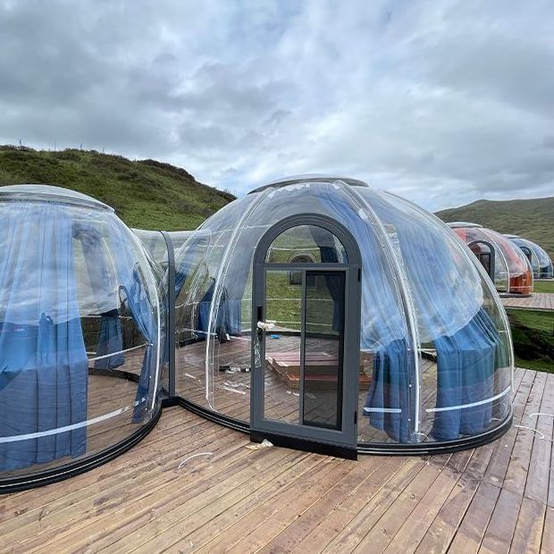 Customizable for one room and one bathroom Transparent Tent For Outdoor Camping Starry Sky Bubble House